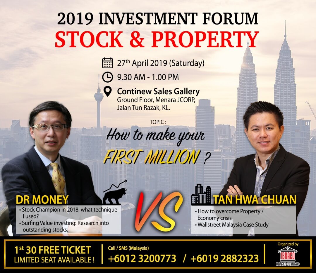 Investment forum stock and property have offered free tickets for the first 30 comers to overcome the economic crisis.