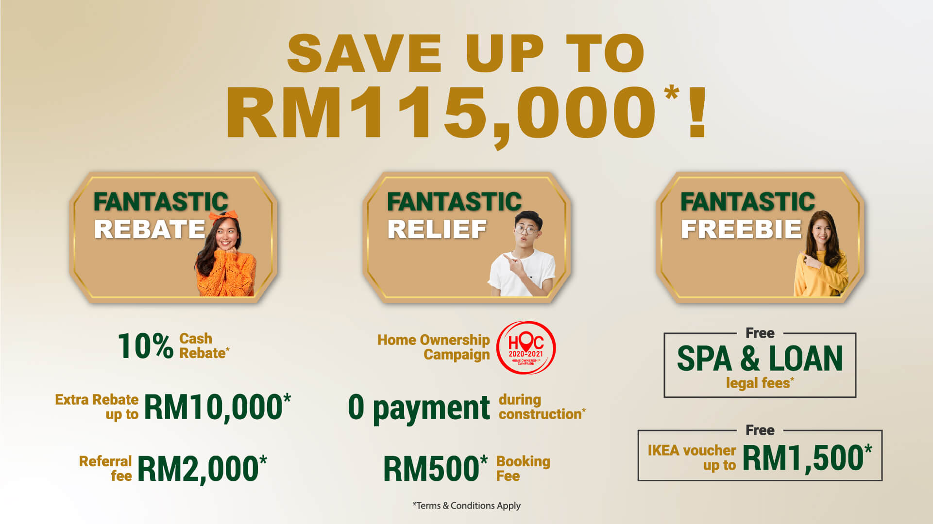 Save up to RM115,000* with Hua Yang's Fantastic 8 Savings